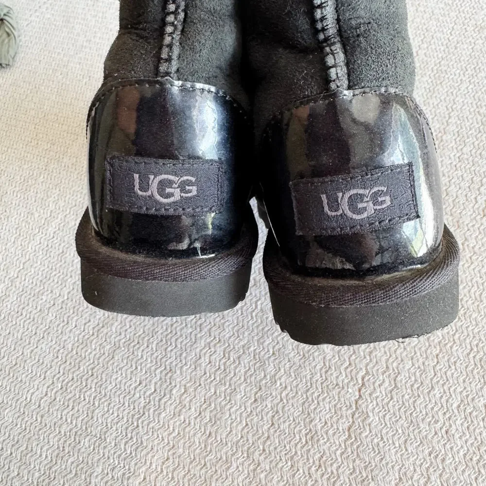 UGG Black Classic Short Boots - Youth 2